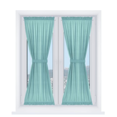 Штора песочные часы «Кортин» вельвет тиффани