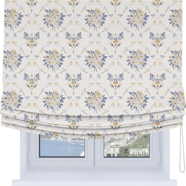 Римская штора Soft с мягкими складками, «Французский цветок»