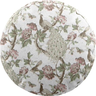 Подушка круглая Cortin «Гордые павлины»