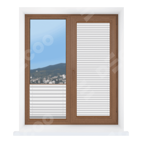 Штора плиссе ткань Солеа белый