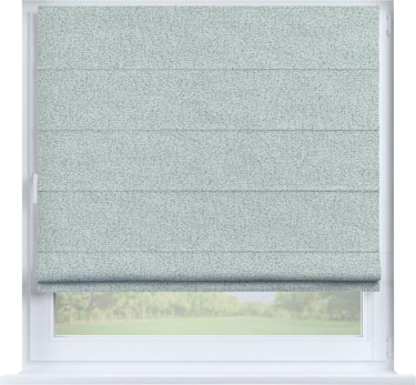 Римская штора «Кортин» на створку, ткань лён блэкаут, белый