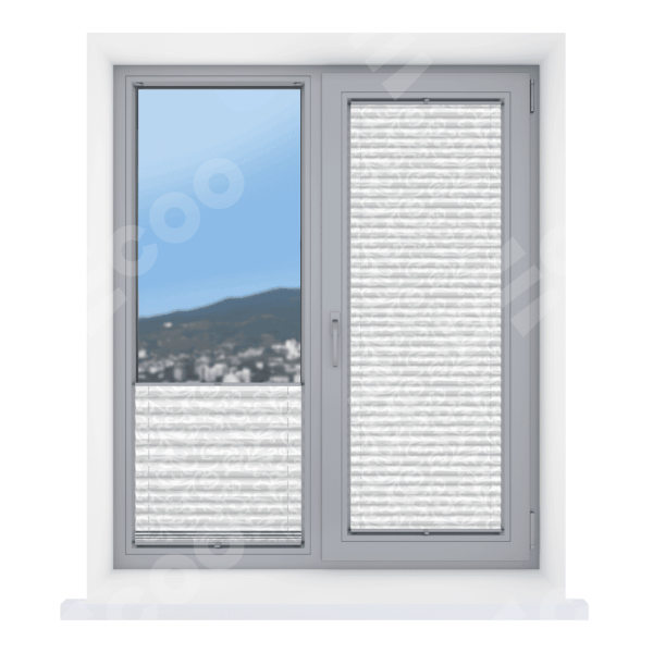 Штора плиссе Зимние чары белый