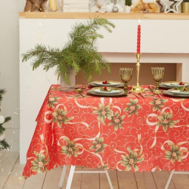 Скатерть Доляна «Новый год: Новогодние подарки» 110*145 +/- 2 см, 100% п/э