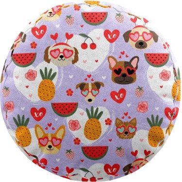 Подушка круглая Cortin «Забавные собачки»