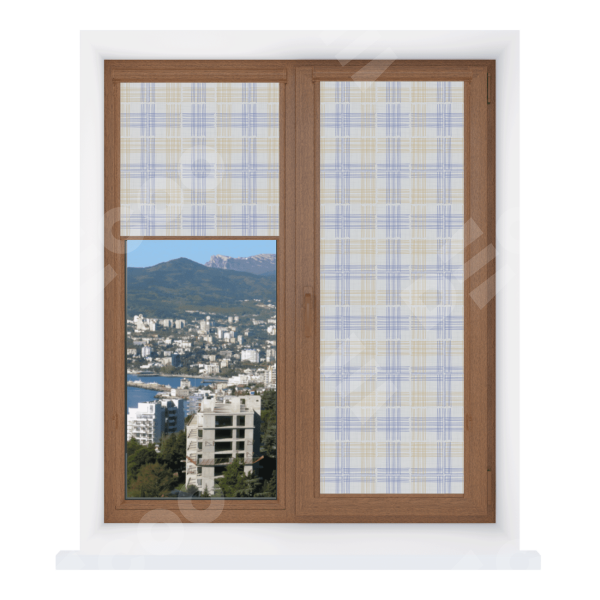 Рулонная штора Уни 2 с принтом Клетки кантри