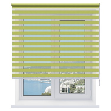 Рулонная штора День-ночь Basic светло-зеленый