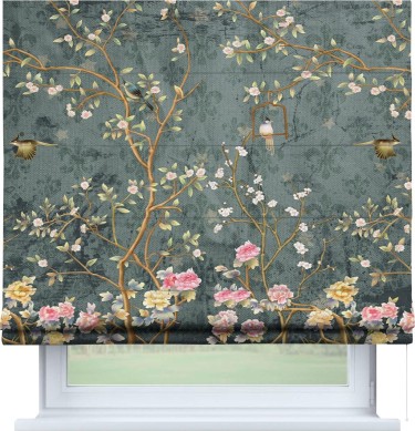 Римская штора «Кортин» для проема «Тенистый сад»