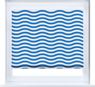 Римская штора «Кортин» кассетная «Волнистые линии»