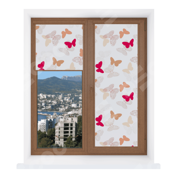 Рулонная штора Уни 2 Бабочки 03