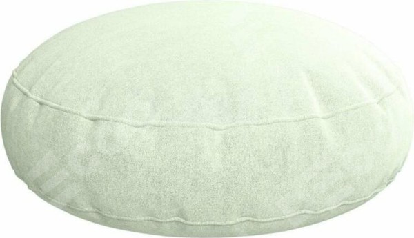 Подушка круглая Cortin вельвет кремовый