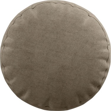 Подушка круглая Cortin вельвет кофейный