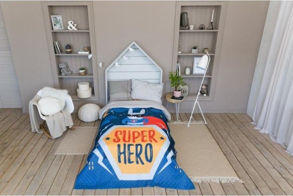 Покрывало детское Этель 1,5 сп "Super hero", 145х210 см, микрофибра