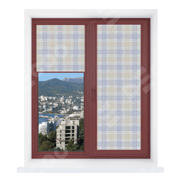 Рулонная штора Уни 2 с принтом Клетки кантри