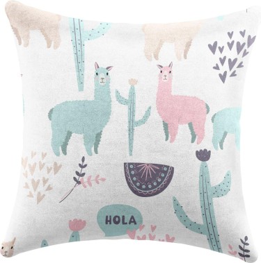 Подушка квадратная Cortin «Милый лама»