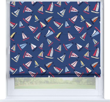 Римская штора «Кортин» на створку «Морское приключение»