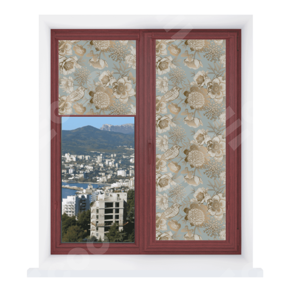 Рулонная штора Уни 2 с принтом Садовые цветы