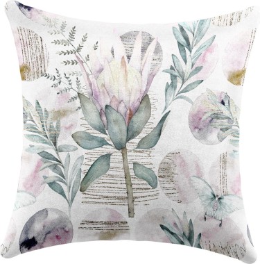 Подушка квадратная Cortin «Розовый лотос»