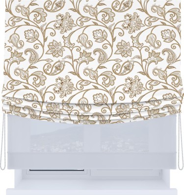 Римская штора «Кортин», день-ночь с мягкими складками, «Королевская роскошь»