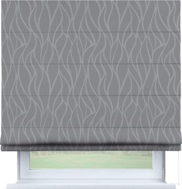 Римская штора «Кортин» для проема «Саванна графит»
