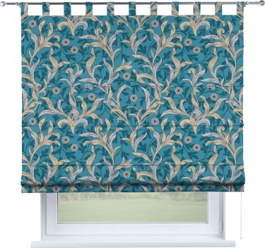 Римская штора «Кортин» на петлях «Винтажные листья»