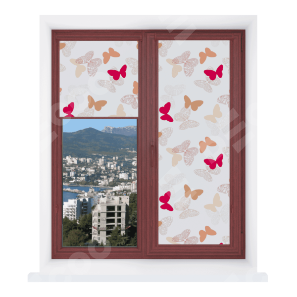 Рулонная штора Уни 2 Бабочки 03