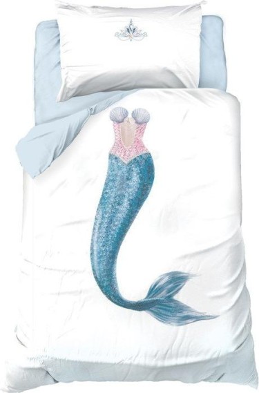 Постельное белье "Этель" 1,5 сп Fairy mermaid 143х215 см, 150х214 см, 50х70 см -1 шт, 100% хл, бязь