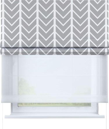 Римская штора «Кортин» день-ночь «Современная геометрия»