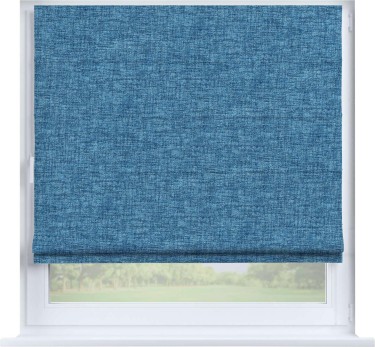 Римская штора «Кортин», рогожка димаут джинс, на створку