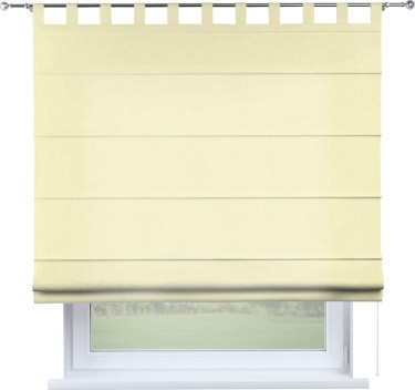 Римская штора «Кортин», канвас светло-бежевый, на петлях