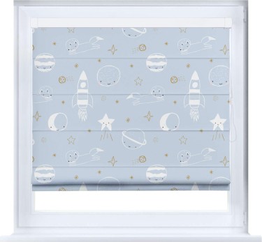 Римская штора «Кортин» кассетная «Прекрасная вселенная»