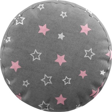 Подушка круглая Cortin «Розовый звездопад»