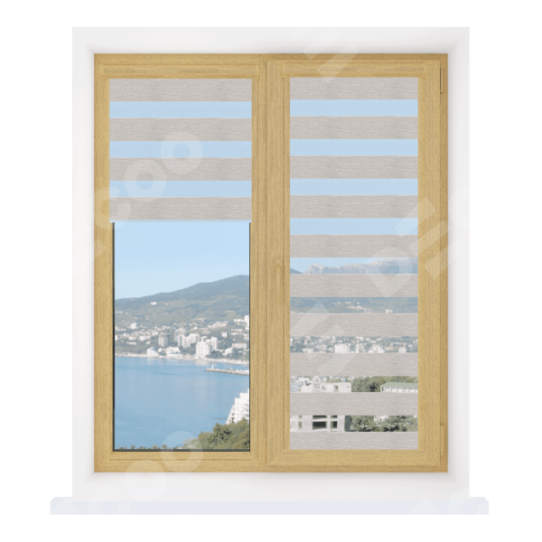 Рулонная штора День-ночь Уни 2 Dalin серый