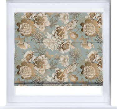 Римская штора «Кортин» кассетная «Садовые цветы»